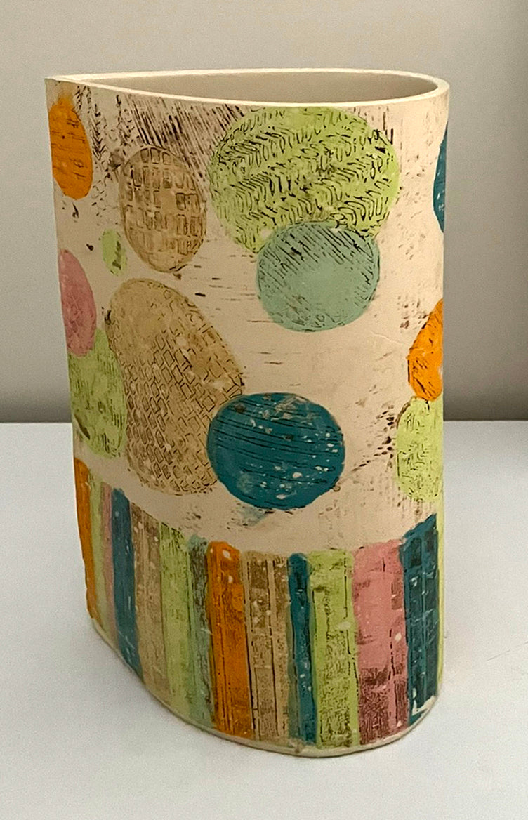Tear Drop Land Use Map Inspired Vase