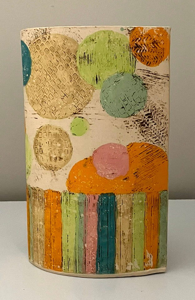 Tear Drop Land Use Map Inspired Vase