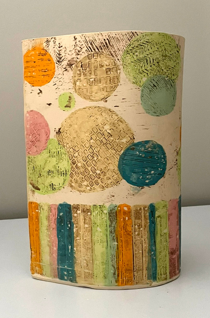 Tear Drop Land Use Map Inspired Vase