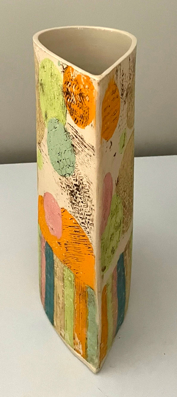 Tear Drop Land Use Map Inspired Vase