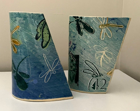 Dragonfly Vase Set of 2