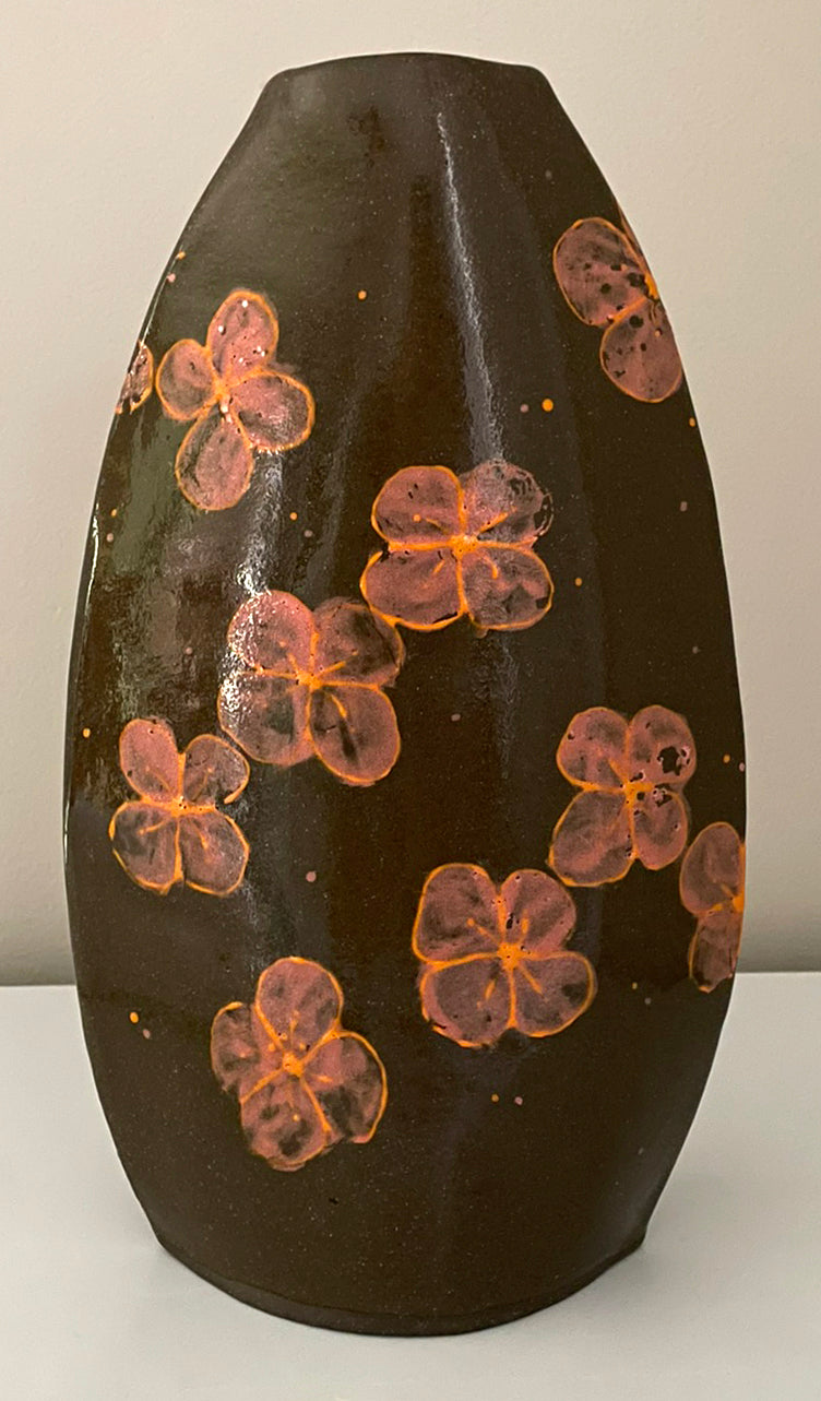 Dark Floral Vase