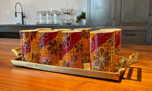 Floral Lace Drinking Cups - solid separately