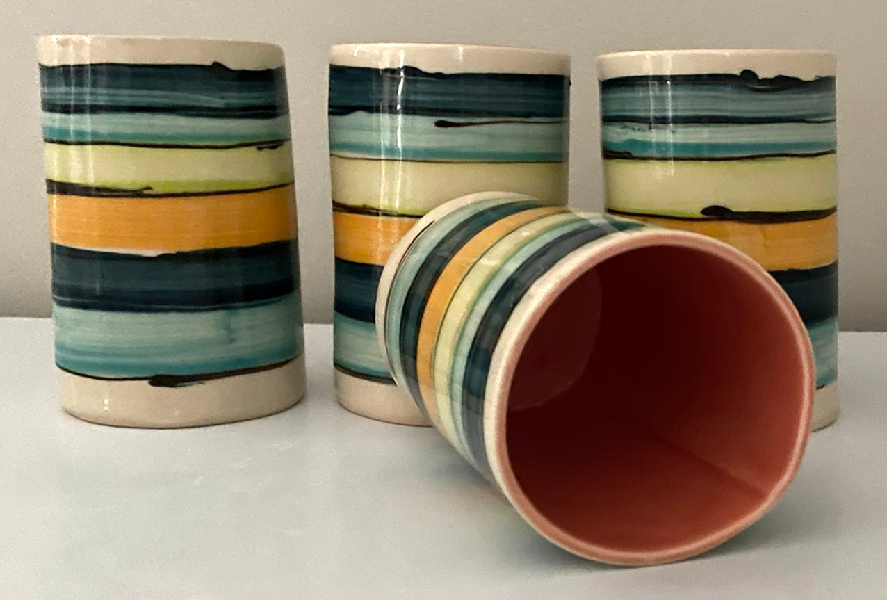 Striped Drinking Cups - Sold Individually