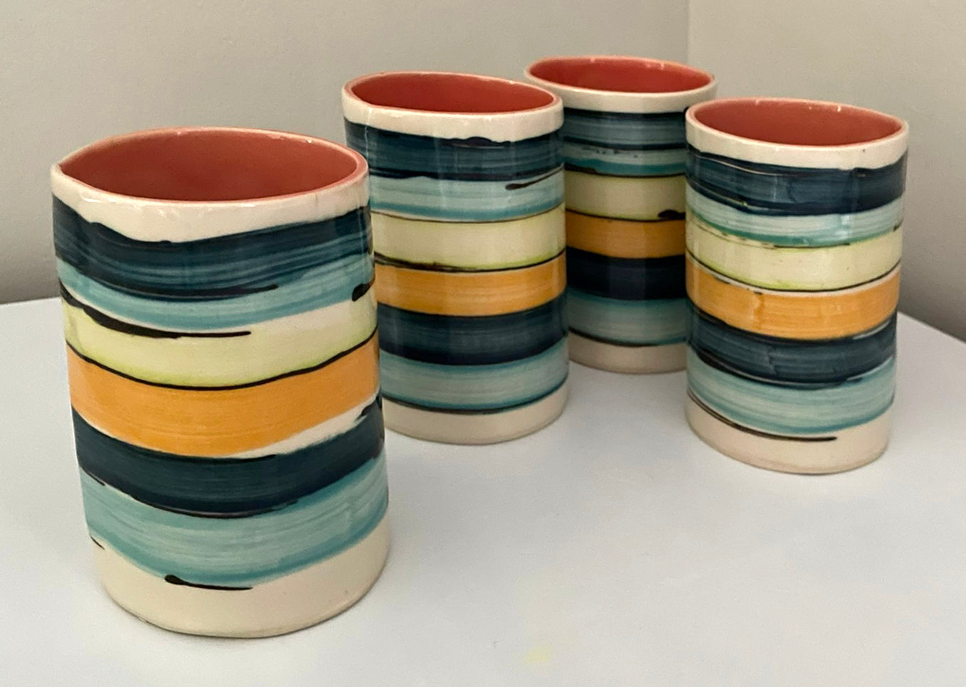 Striped Drinking Cups - Sold Individually