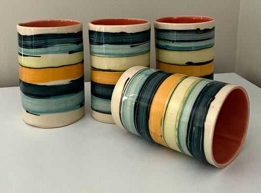 Striped Drinking Cups - Sold Individually