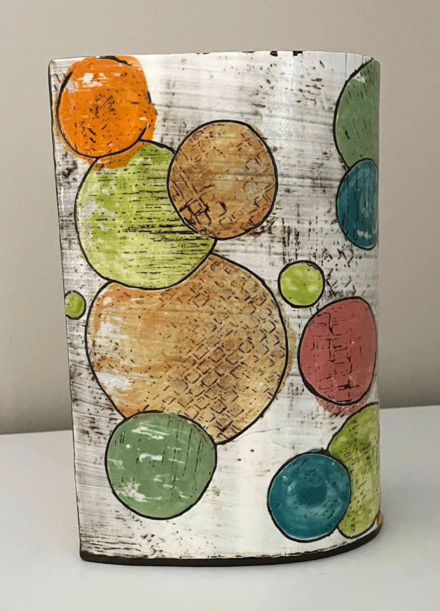 Tear Drop Landscape Inspired Vase