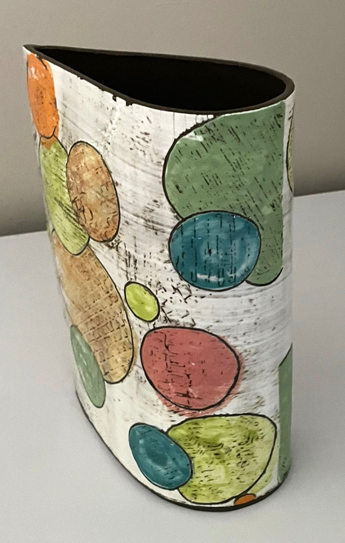 Tear Drop Landscape Inspired Vase